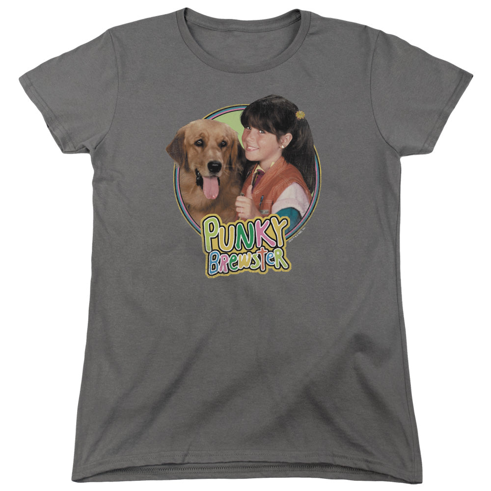 Punky Brewster Punky & Brandon Womens T Shirt Charcoal