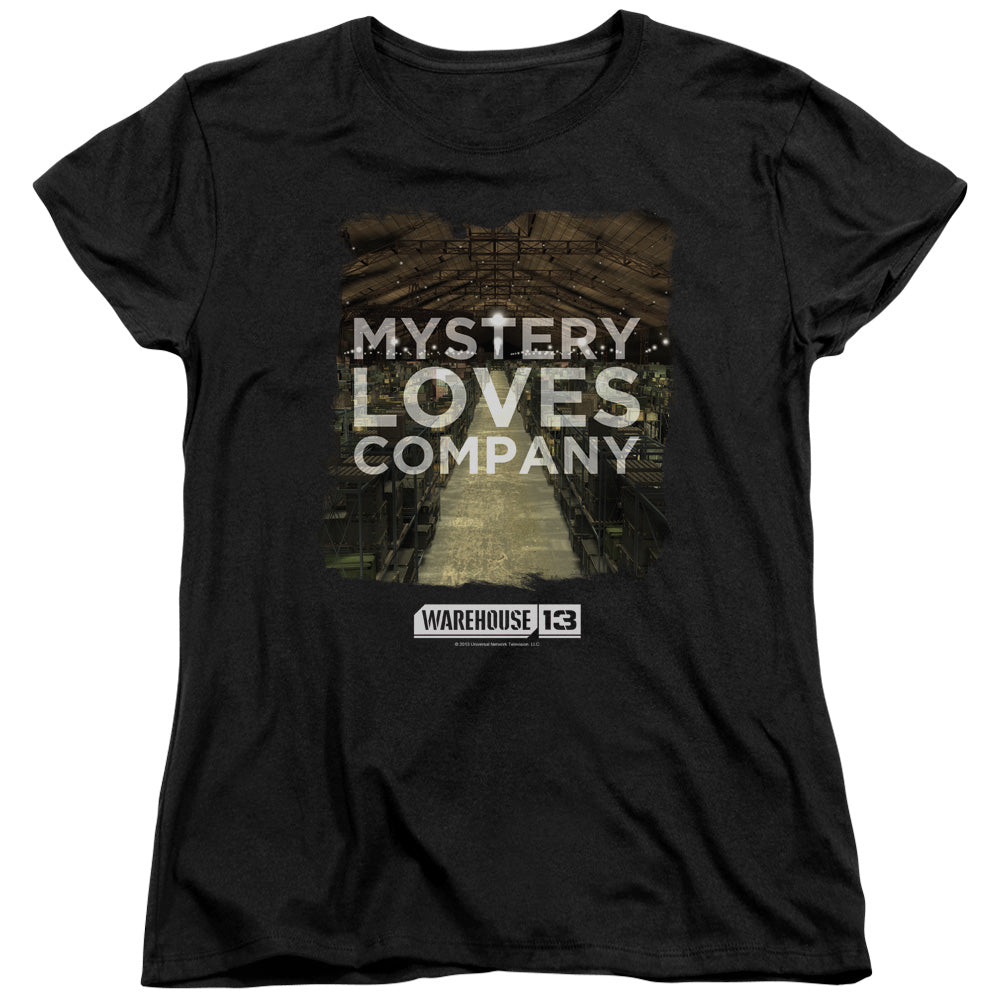 Warehouse 13 Mystery Loves Womens T Shirt Black