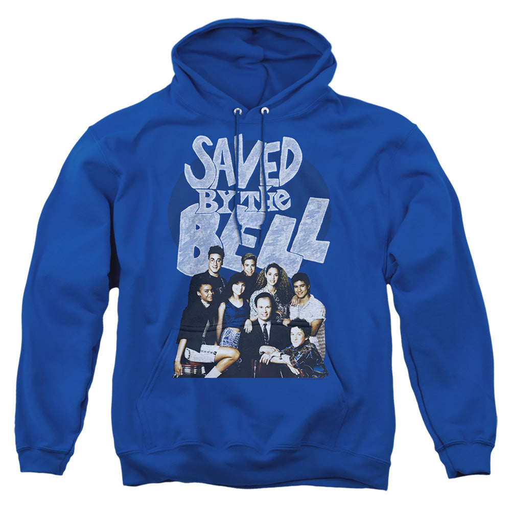 Saved By The Bell Retro Cast Mens Hoodie Royal Blue Officially Licensed