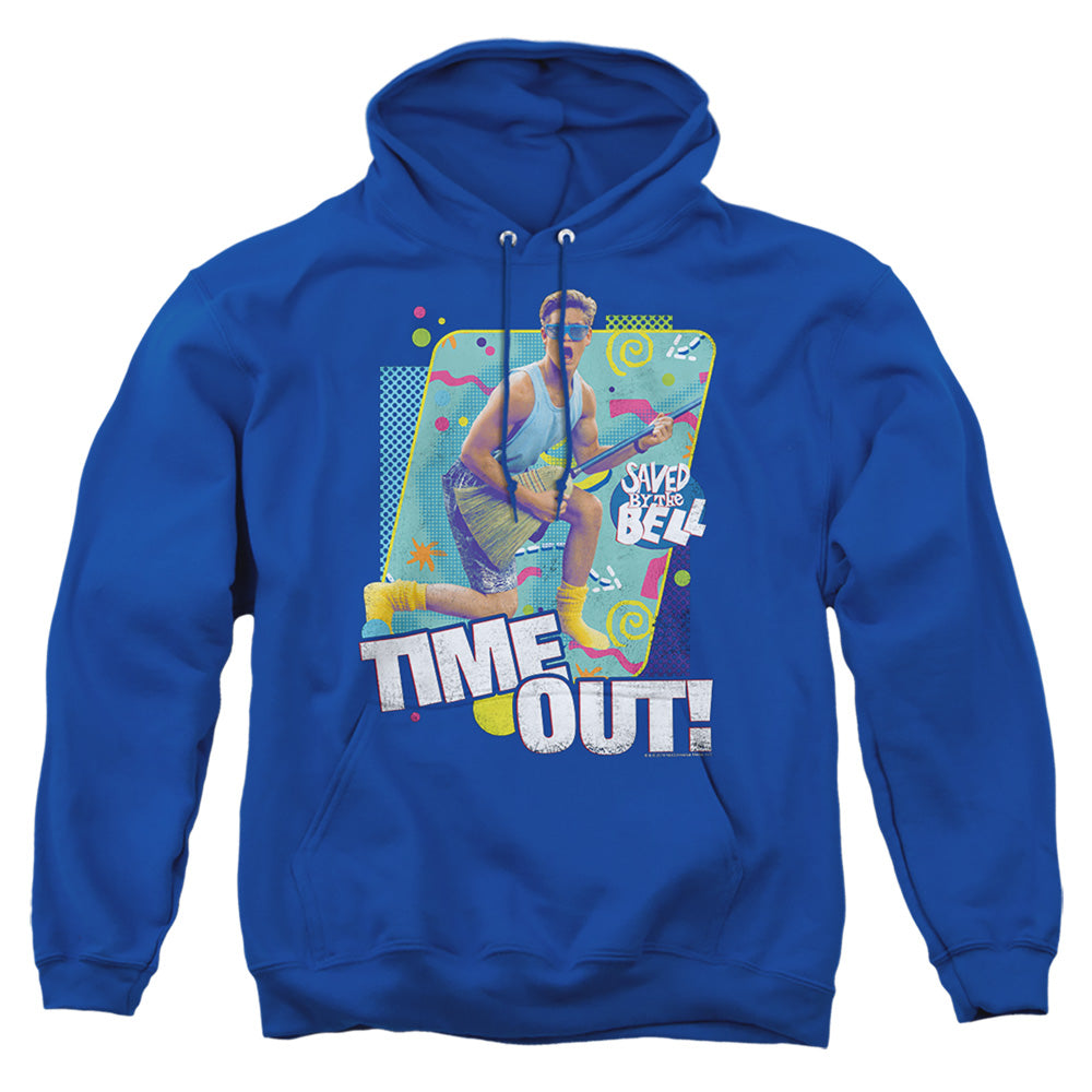 Saved By The Bell Time Out Mens Hoodie Royal Blue Officially Licensed