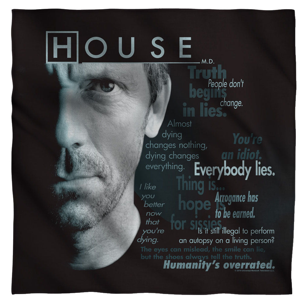 House MD Houseisms Bandana Officially Licensed