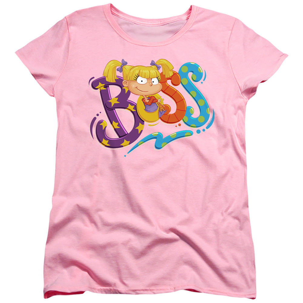Rugrats Angelica Is Boss Womens T Shirt Pink Officially Licensed