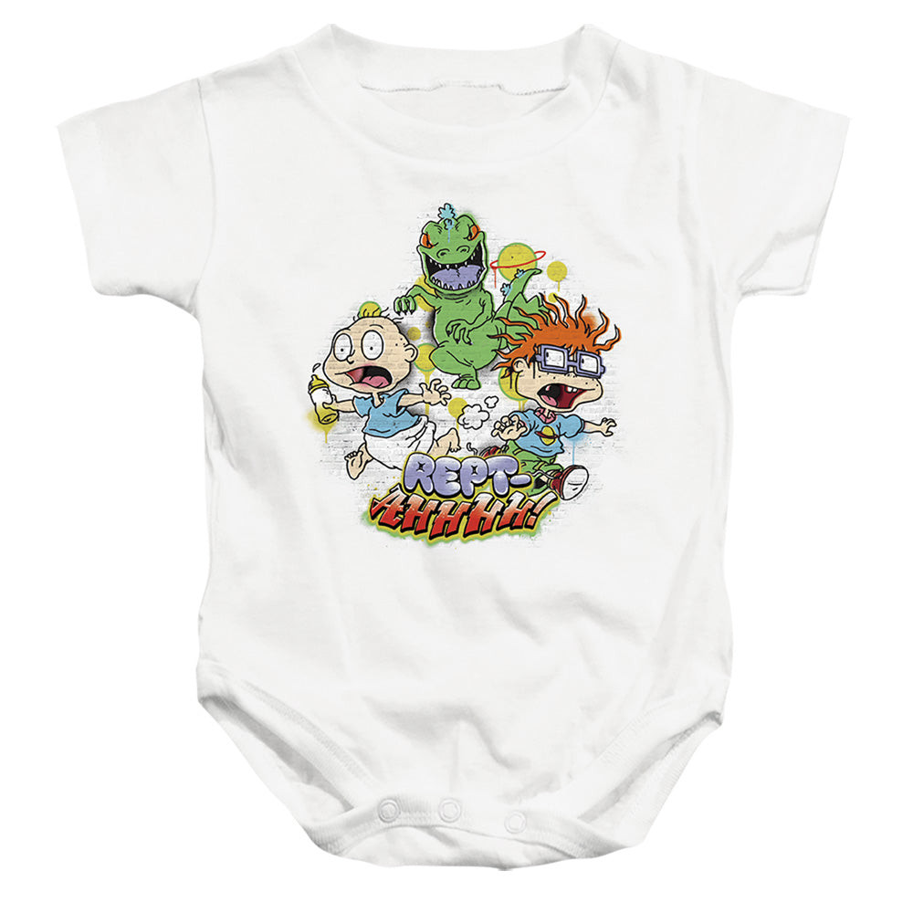 Rugrats Tommy And Chucky ReptAhhhhh! Infant Baby Snapsuit White Officially Licensed