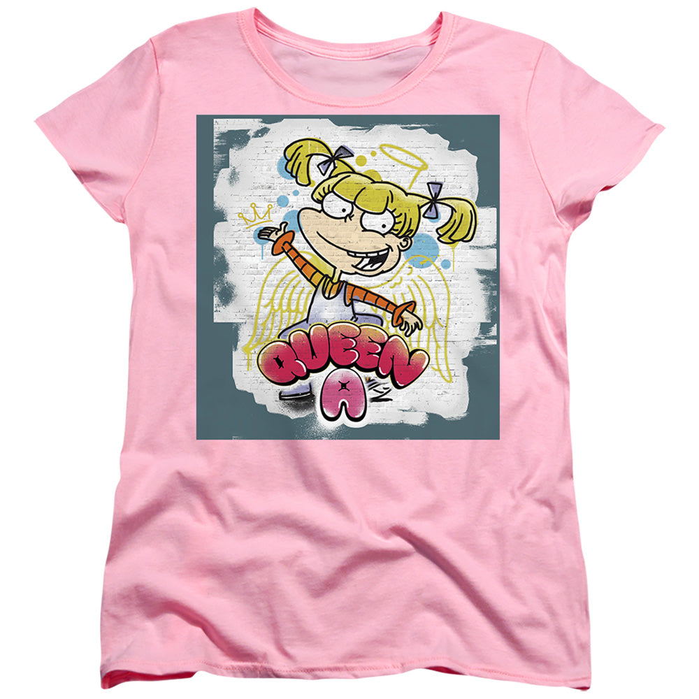 Rugrats Queen A For Angelica Womens T Shirt Pink Officially Licensed
