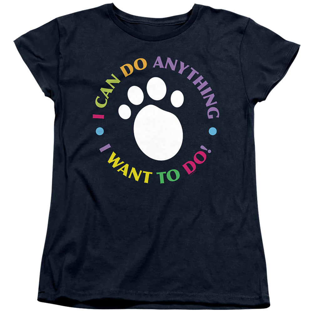Blues Clues (Classic) I Can Do Anything! Womens T Shirt Navy Officially Licensed
