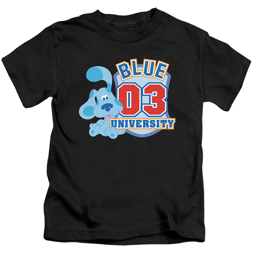 Blues Clues (Classic) University Juvenile Kids Youth T Shirt Black Officially Licensed