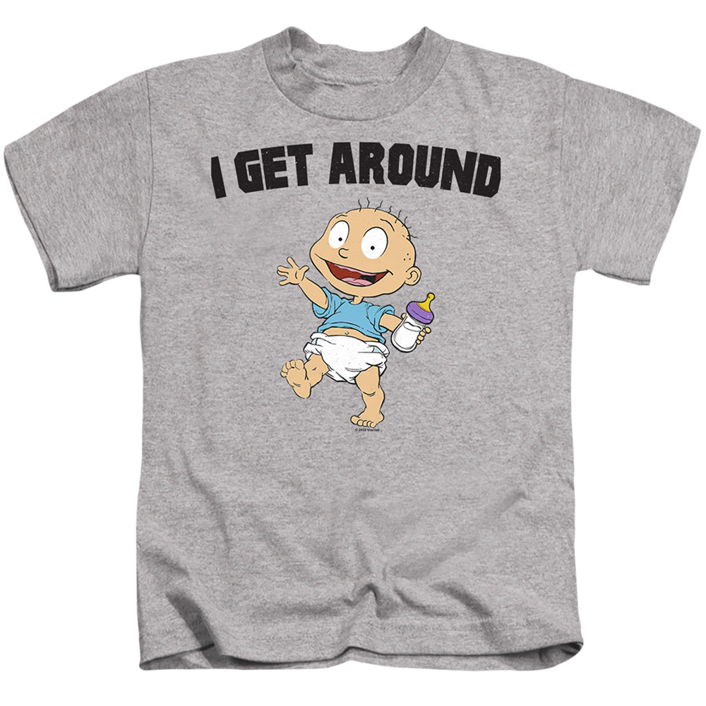 Rugrats I Get Around Juvenile Kids Youth T Shirt Athletic Heather Officially Licensed