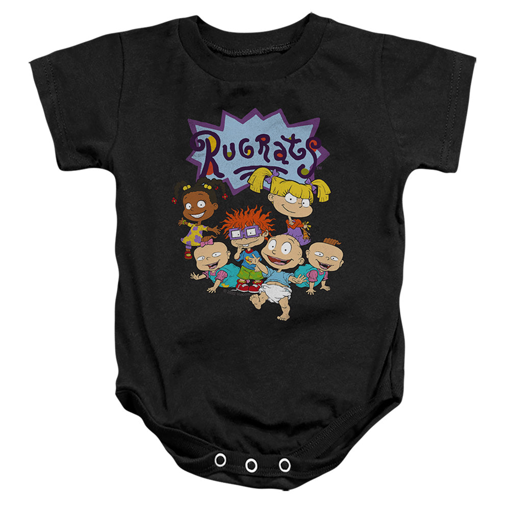 Rugrats Rugrats Group Infant Baby Snapsuit Black Officially Licensed