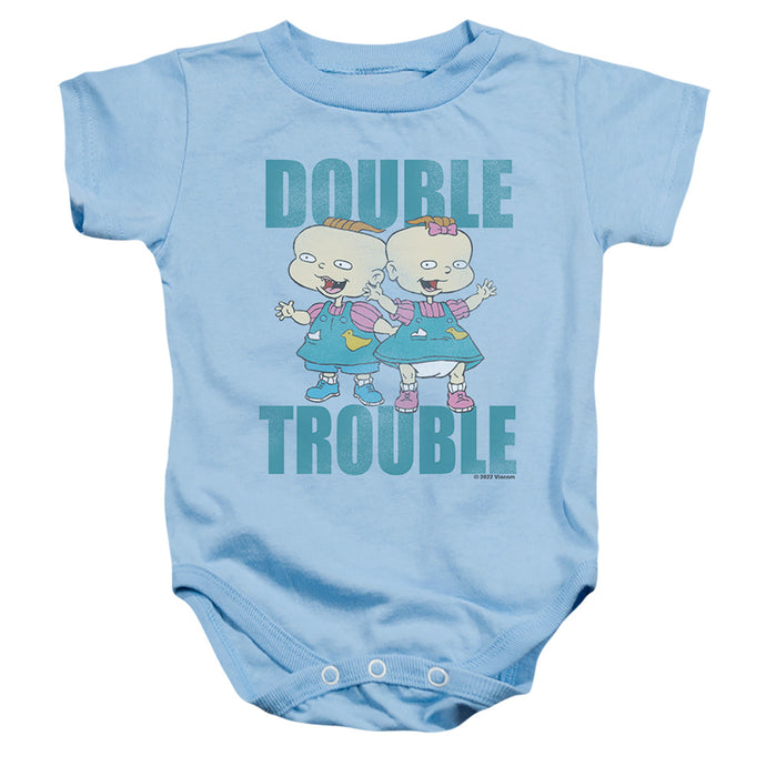 Rugrats Double Trouble Infant Baby Snapsuit Light Blue