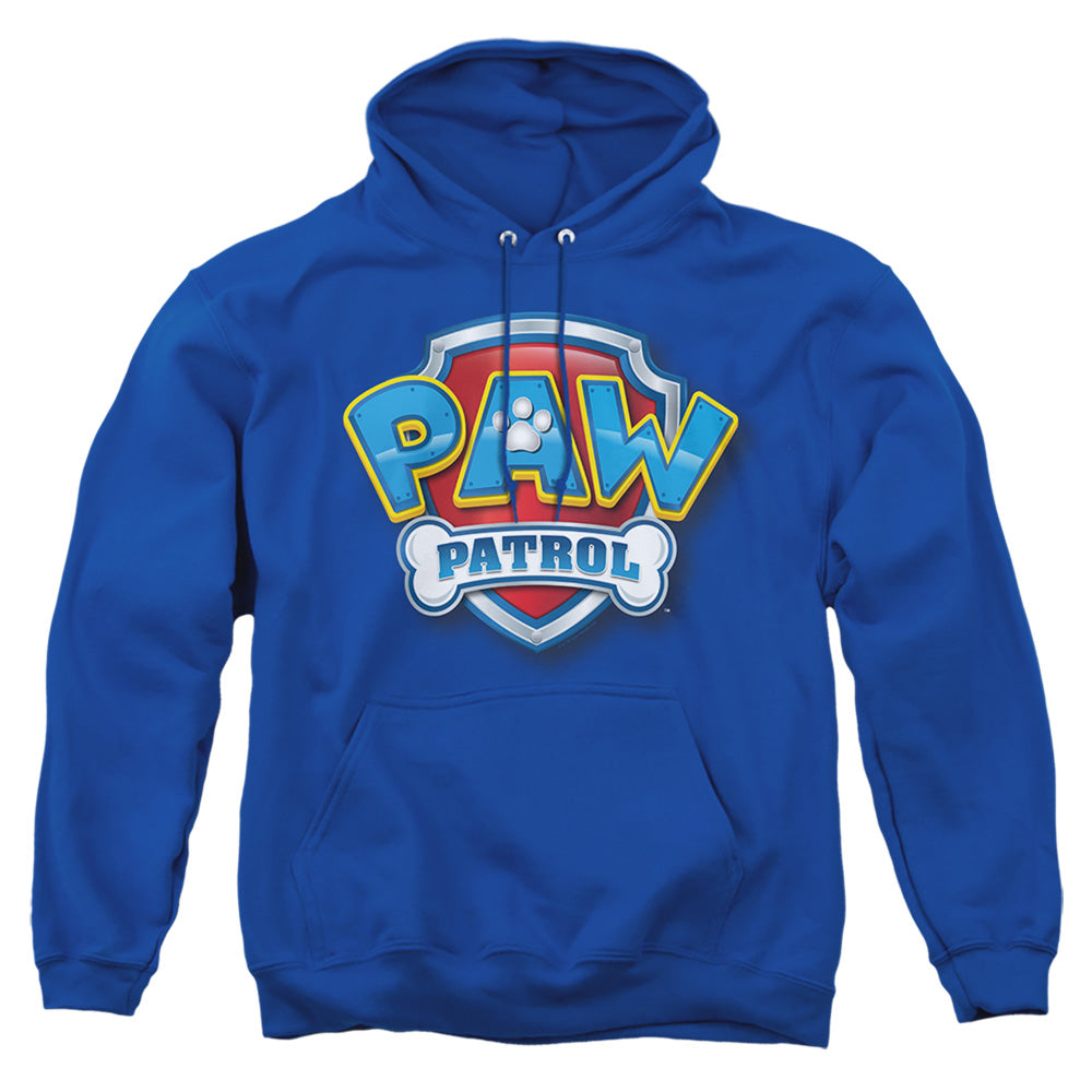 Paw Patrol 3D Logo Mens Hoodie Royal Blue Officially Licensed