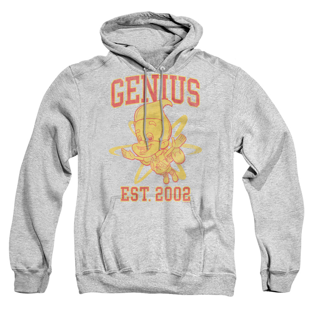 Jimmy Neutron Genius Collegiate Mens Hoodie Athletic Heather Officially Licensed