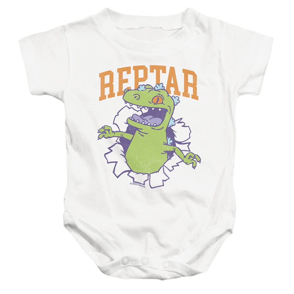 Rugrats Reptar Shirt Rip Infant Baby Snapsuit White Officially Licensed