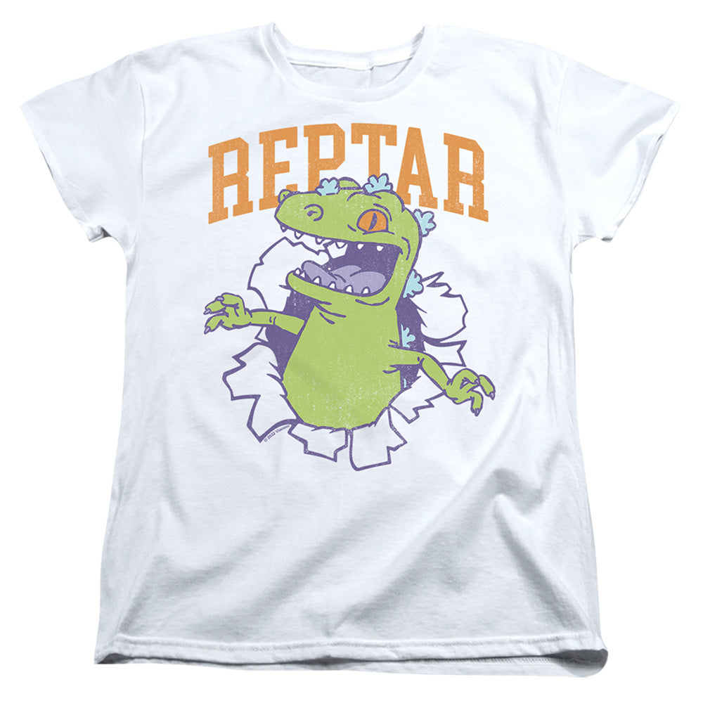 Rugrats Reptar Shirt Rip Womens T Shirt White Officially Licensed