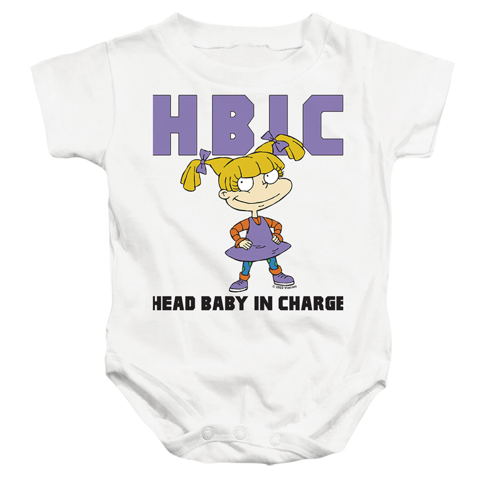 Rugrats Head Baby In Charge Infant Baby Snapsuit White Officially Licensed