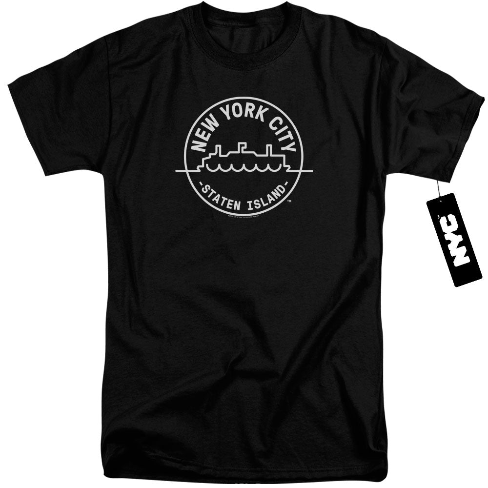 New York City See Nyc Staten Island Mens Tall T Shirt Black Officially Licensed