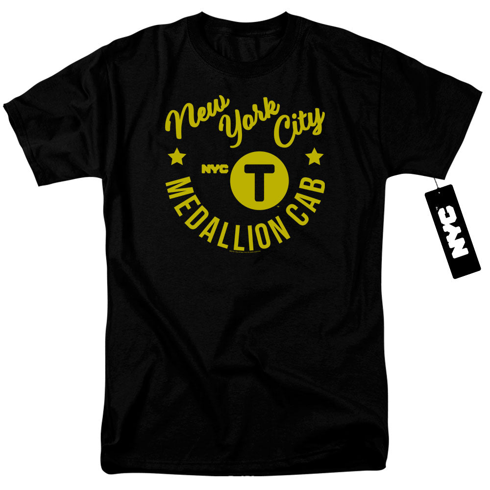 New York City Nyc Hipster Taxi Tee Mens T Shirt Black Officially Licensed