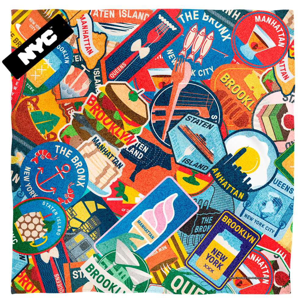 New York City Eating NYC Bandana