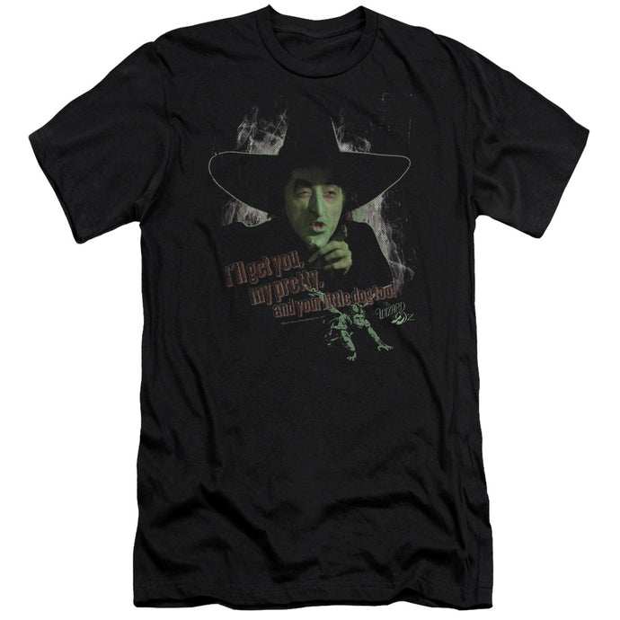 Wizard Of Oz And Your Little Dog Too Slim Fit Mens T Shirt Black
