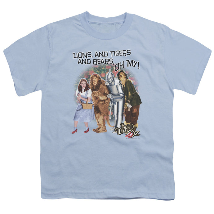 Wizard Of Oz Oh My Kids Youth T Shirt Light Blue