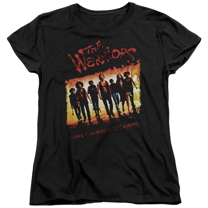 The Warriors One Gang Womens T Shirt Black
