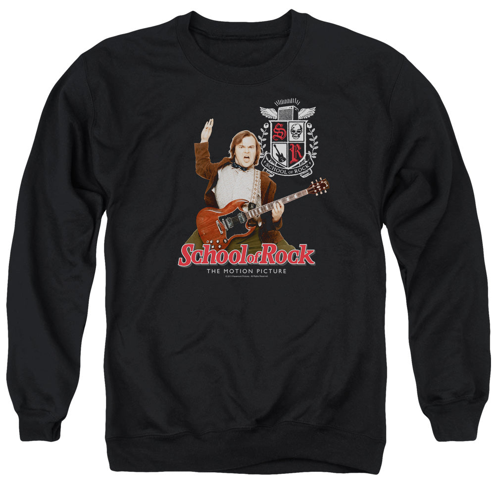 School Of Rock The Teacher Is In Mens Crewneck Sweatshirt Black