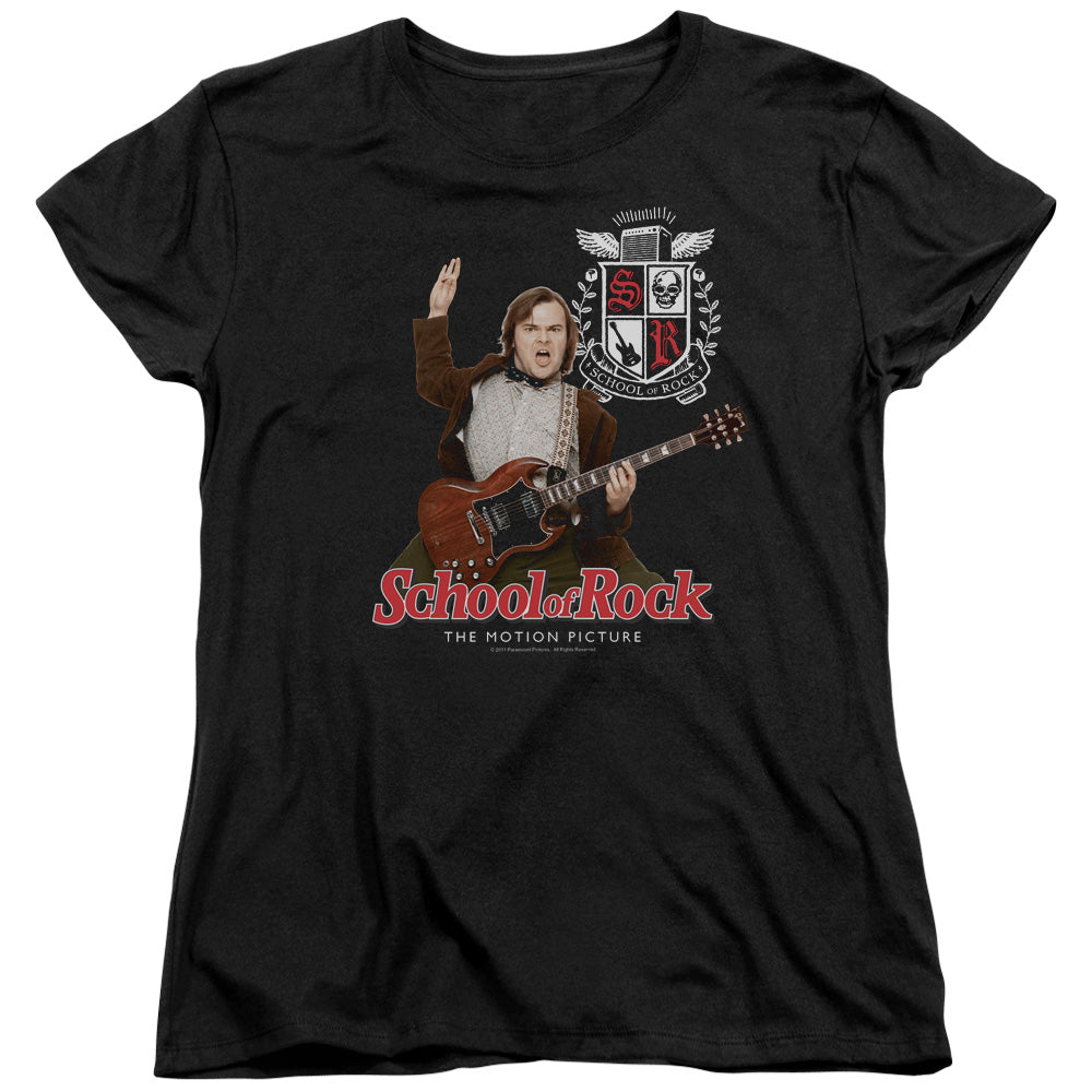 School Of Rock The Teacher Is In Womens T Shirt Black