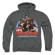 Load image into Gallery viewer, School Of Rock I Pledge Allegiance Mens Hoodie Charcoal
