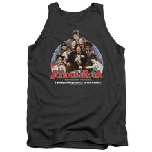 Load image into Gallery viewer, School Of Rock I Pledge Allegiance Mens Tank Top Shirt Charcoal