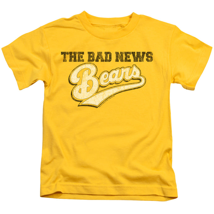 The Bad News Bears Logo Juvenile Kids Youth T Shirt Yellow