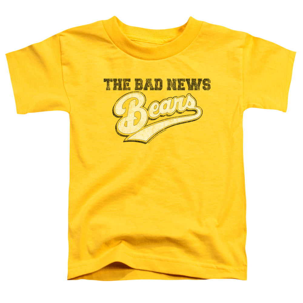 The Bad News Bears Logo Toddler Kids Youth T Shirt Yellow