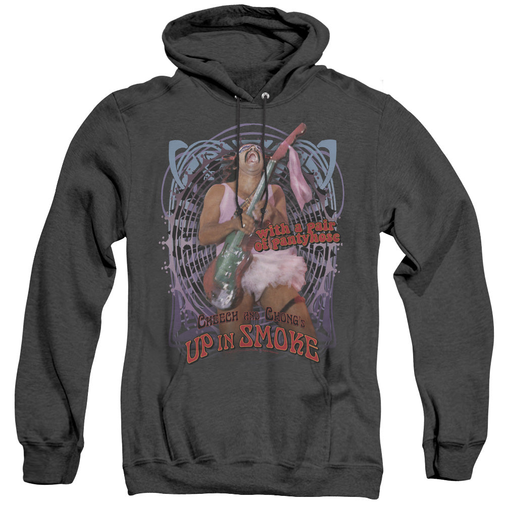 Up In Smoke Pantyhose Heather Mens Hoodie Black