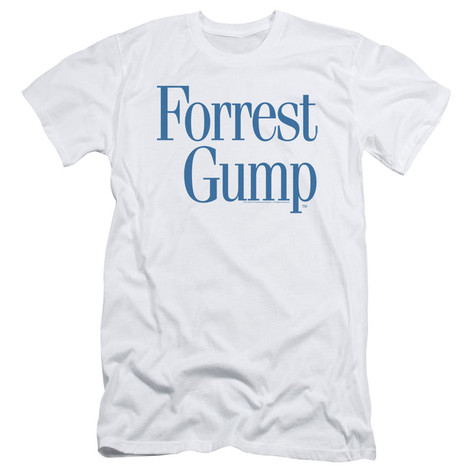 Forrest Gump Logo Slim Fit Mens T Shirt White