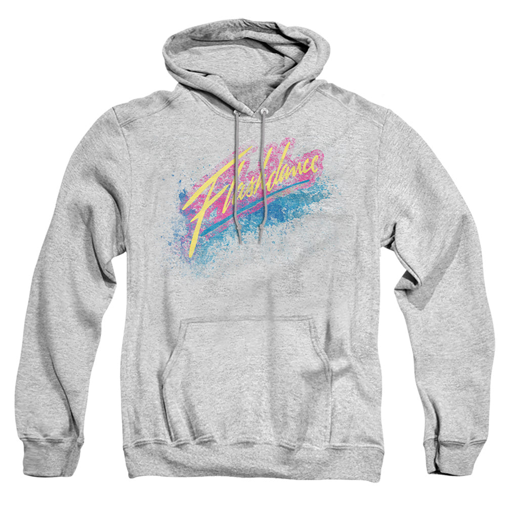 Flashdance Spray Logo Mens Hoodie Athletic Heather Officially Licensed