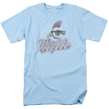 Load image into Gallery viewer, Major League Distressed Logo Mens T Shirt Light Blue