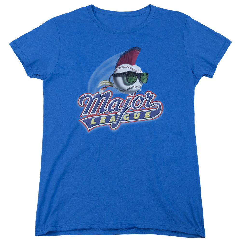 Major League Title Womens T Shirt Royal Blue