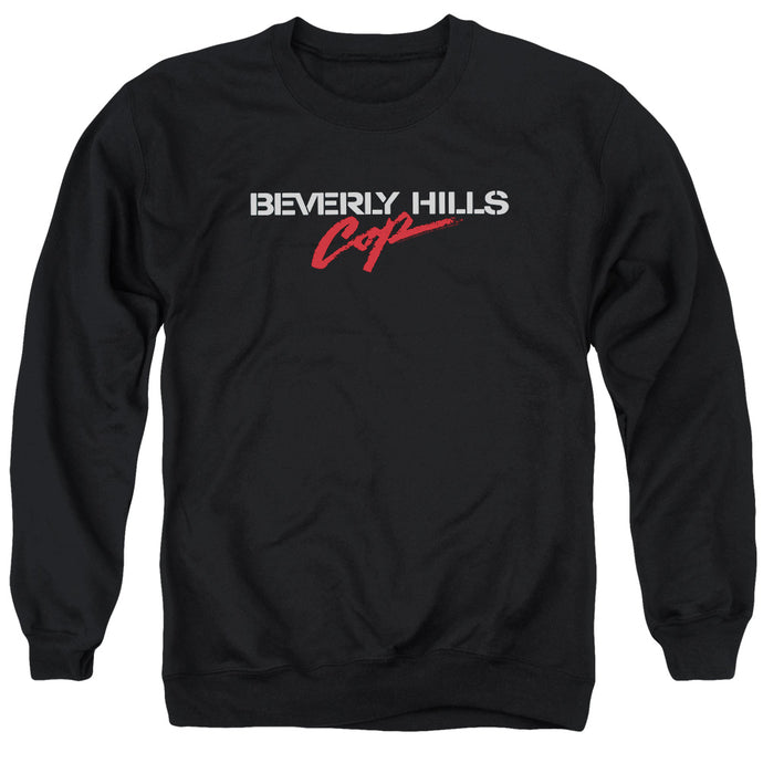 Beverly Hills Cop Logo Mens Crewneck Sweatshirt Black