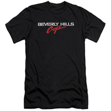 Load image into Gallery viewer, Beverly Hills Cop Logo Premium Bella Canvas Slim Fit Mens T Shirt Black