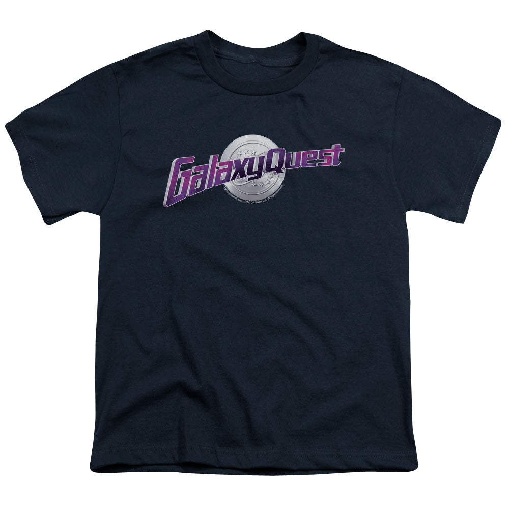 Galaxy Quest Logo Kids Youth T Shirt Navy Blue
