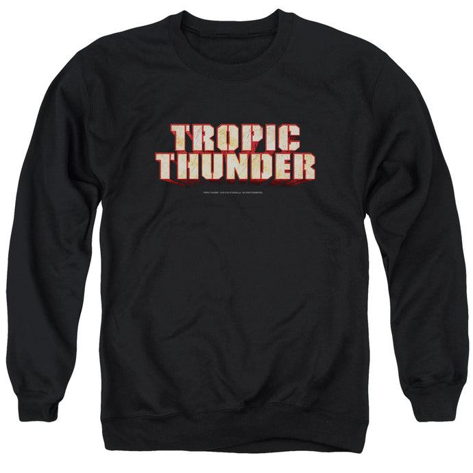 Tropic Thunder Title Mens Crewneck Sweatshirt Black