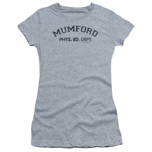 Beverly Hills Cop Mumford Junior Sheer Cap Sleeve Womens T Shirt Athletic Heather