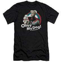 Load image into Gallery viewer, Zoolander Obey My Dog Premium Bella Canvas Slim Fit Mens T Shirt Black
