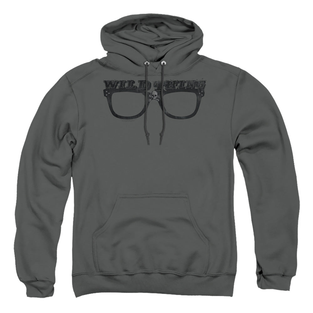 Major League Wild Thing Mens Hoodie Charcoal Officially Licensed