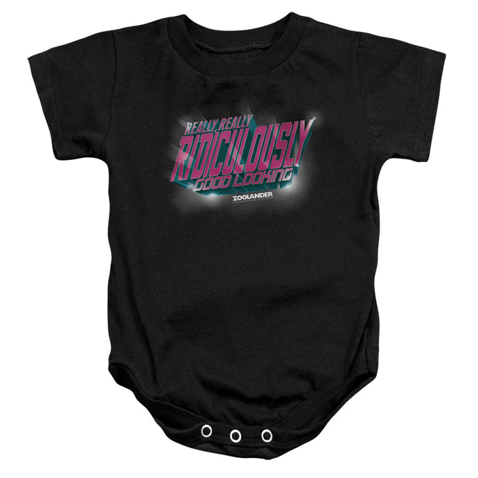Zoolander Ridiculously Good Looking Infant Baby Snapsuit Black (24 Mos)