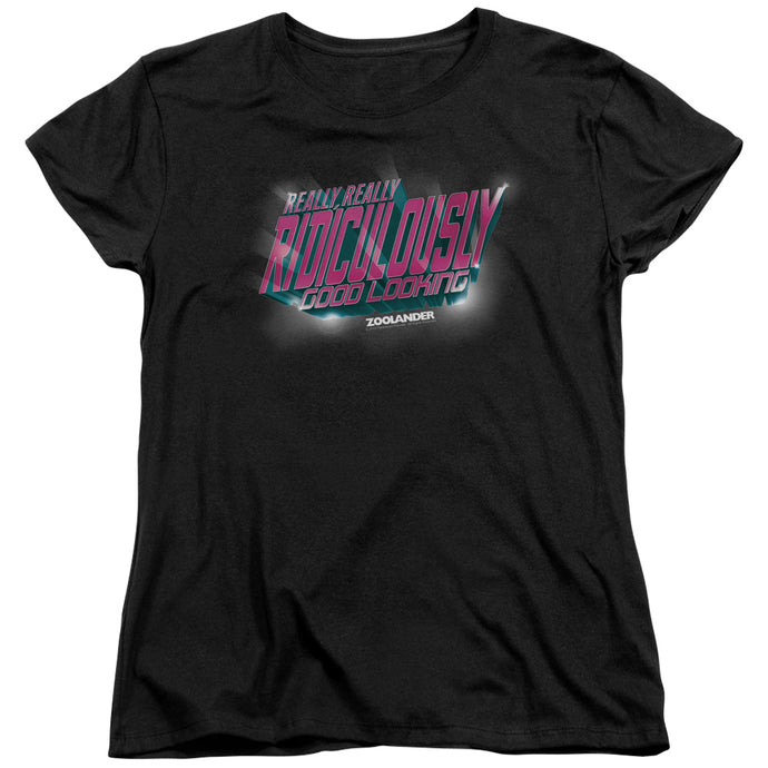 Zoolander Ridiculously Good Looking Womens T Shirt Black