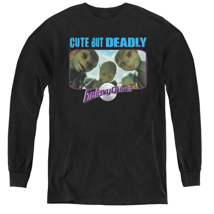 Galaxy Quest Cute But Deadly Long Sleeve Kids Youth T Shirt Black