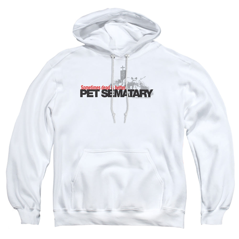Pet Sematary Logo Mens Hoodie White Officially Licensed