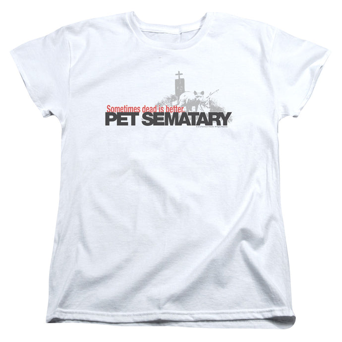 Pet Sematary Logo Womens T Shirt White