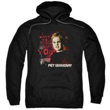 Load image into Gallery viewer, Pet Sematary I Want To Play Mens Hoodie Black