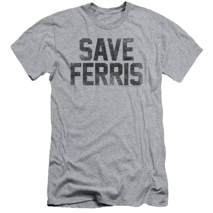 Ferris Buellers Day Off Save Ferris Slim Fit Mens T Shirt Athletic Heather