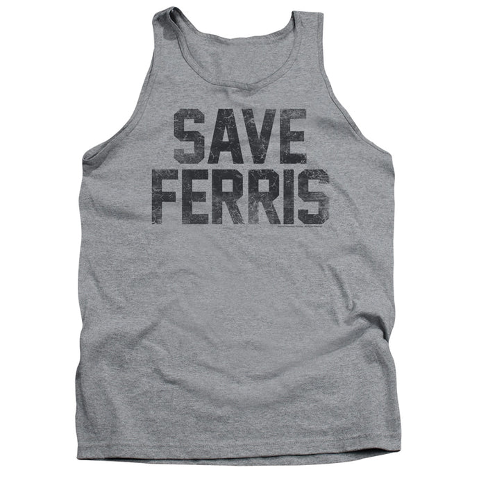 Ferris Buellers Day Off Save Ferris Mens Tank Top Shirt Athletic Heather